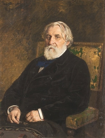 Portrait of Ivan Turgenev by Ilya Repin — author of Fathers and Sons and First Love